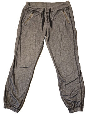 H&M Womens Gray Black Jogger Sweatpants Size M Casual Lounge Athleisure
